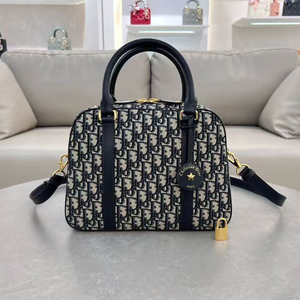 Dior Canvas Bowling Handbag（Replica)