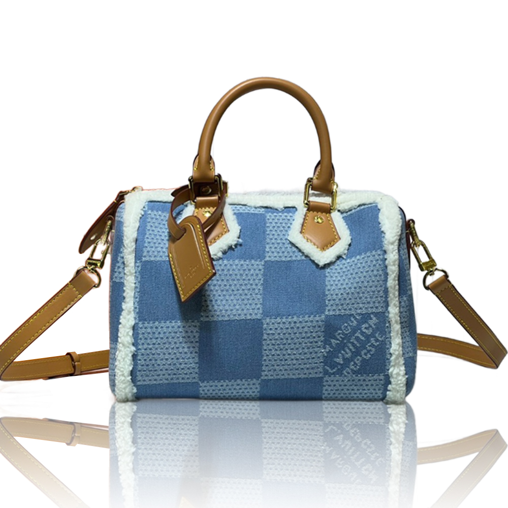 Louis Vuitton Speedy25 Denim Canvas Bag (Replica)