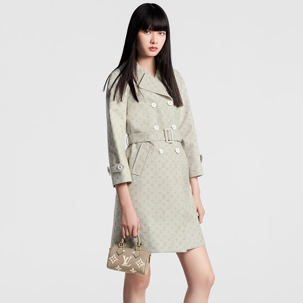 Louis Vuitton Nano Speedy Monogram Empreinte Leather Tourterelle / Crème（Replica）