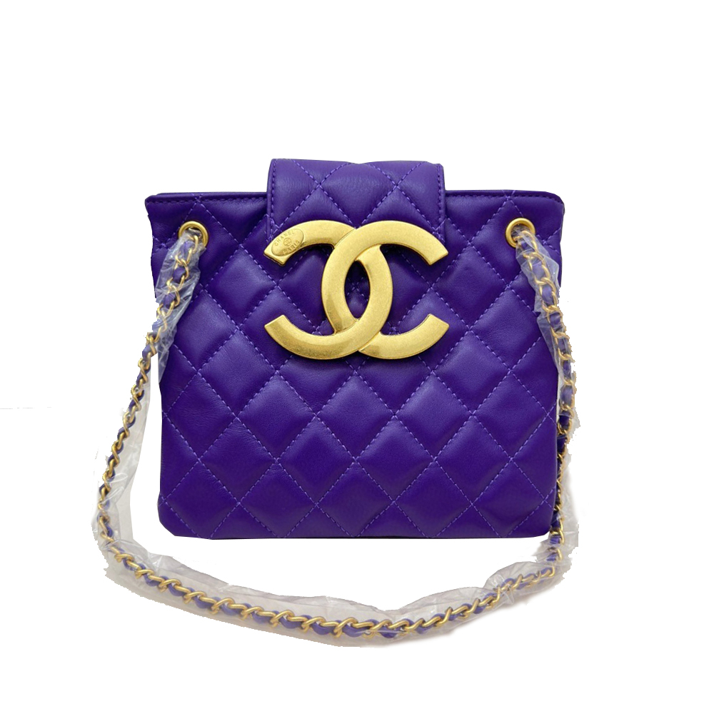 Chanel  Vintage Logo Quilted   Shoulder Bag  (Replica)