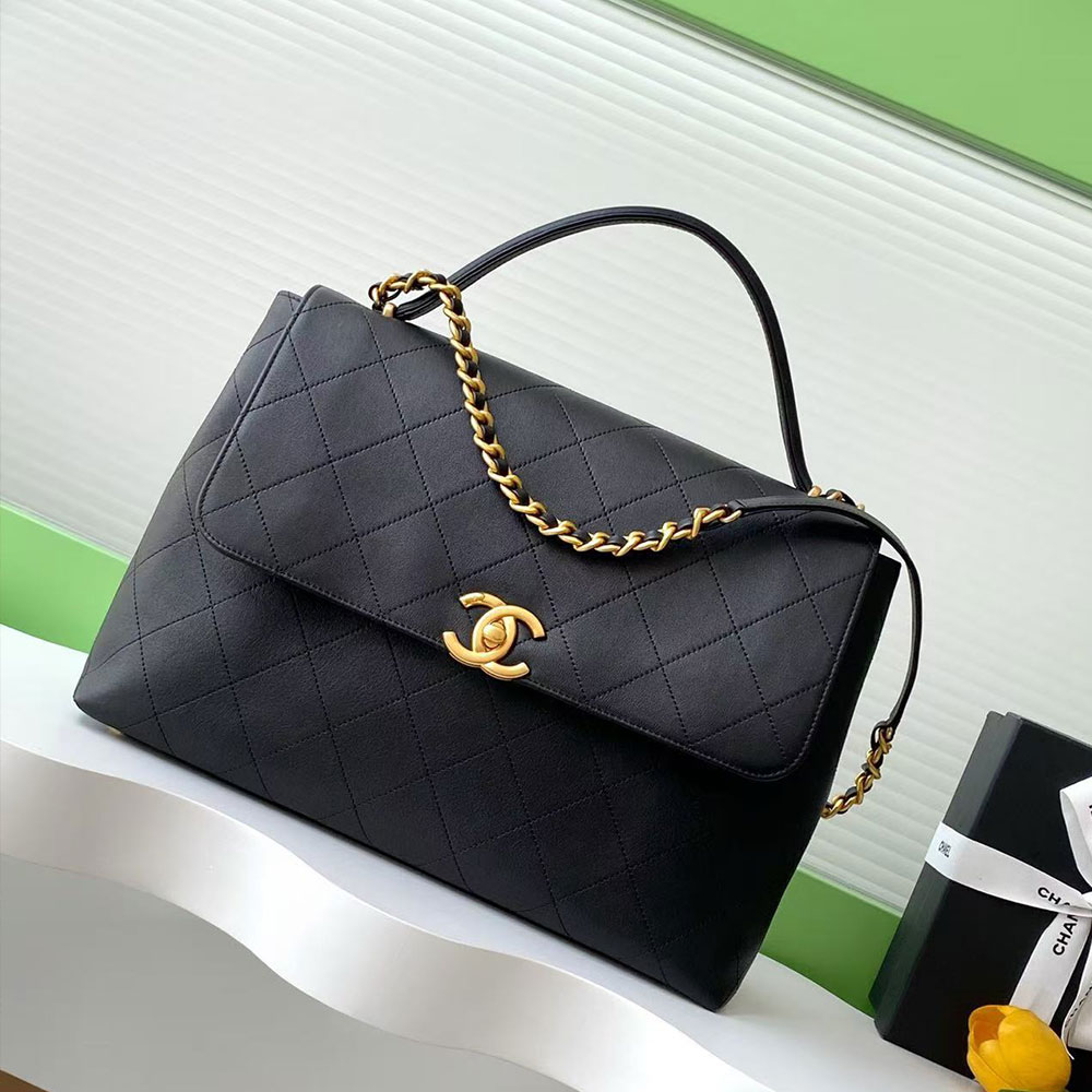 Chanel Maxi Flap Bag with Top Handle(Replica)