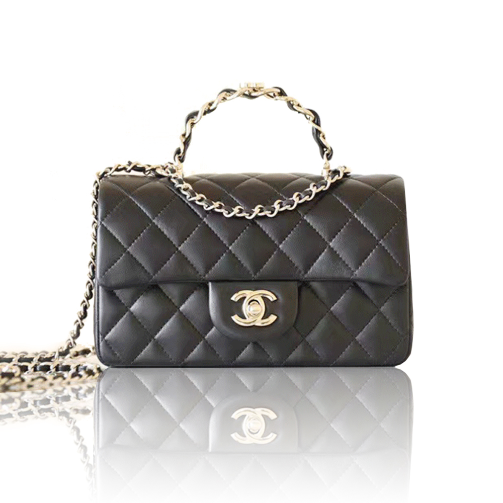 Chanel   bag with handle and flap bags (Replica)