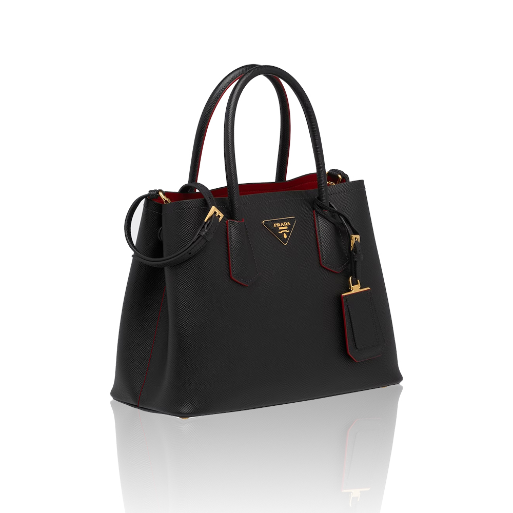 Prada Double Saffiano Leather Handbag (Replica)