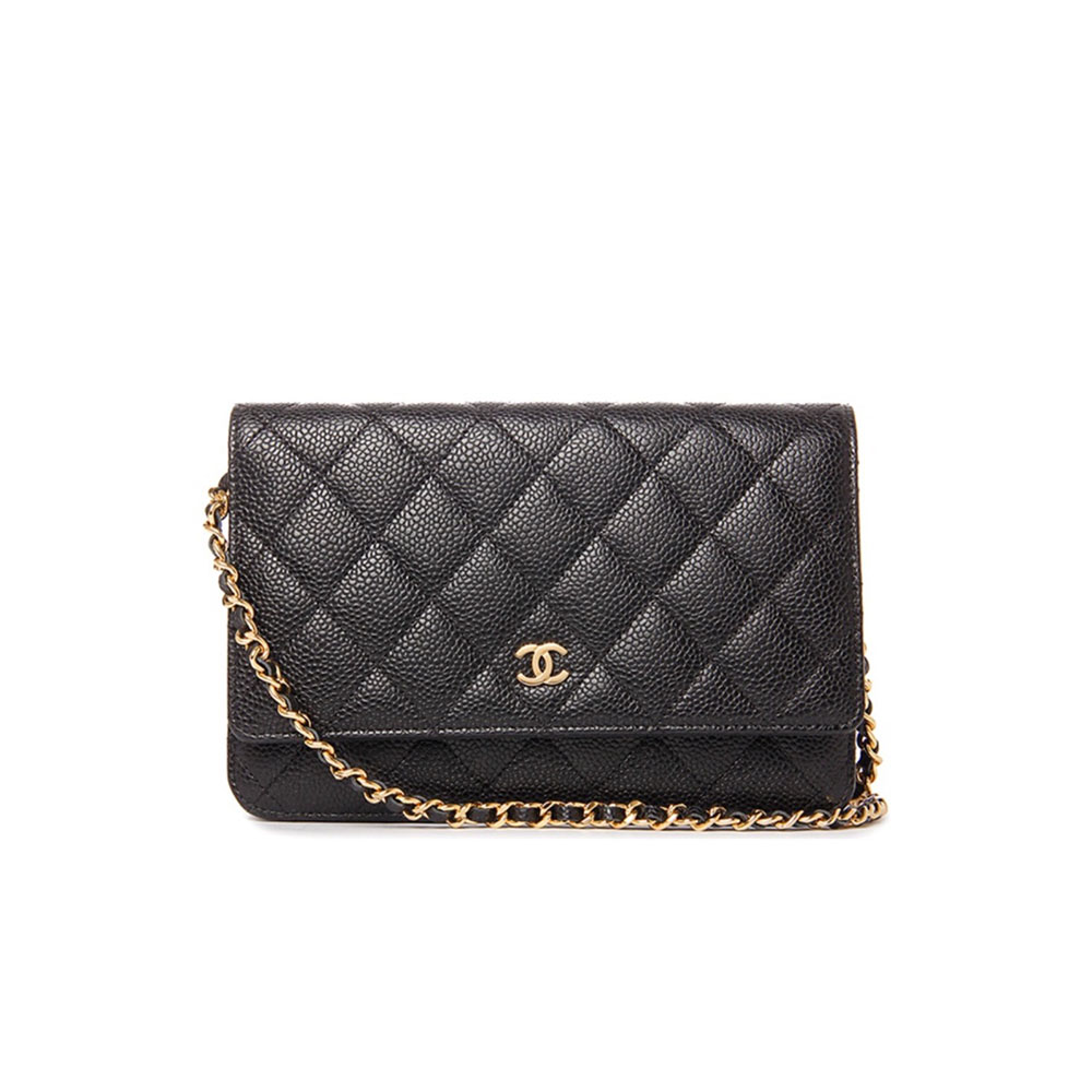 Chanel  WOC Quilted Caviar (Replica)