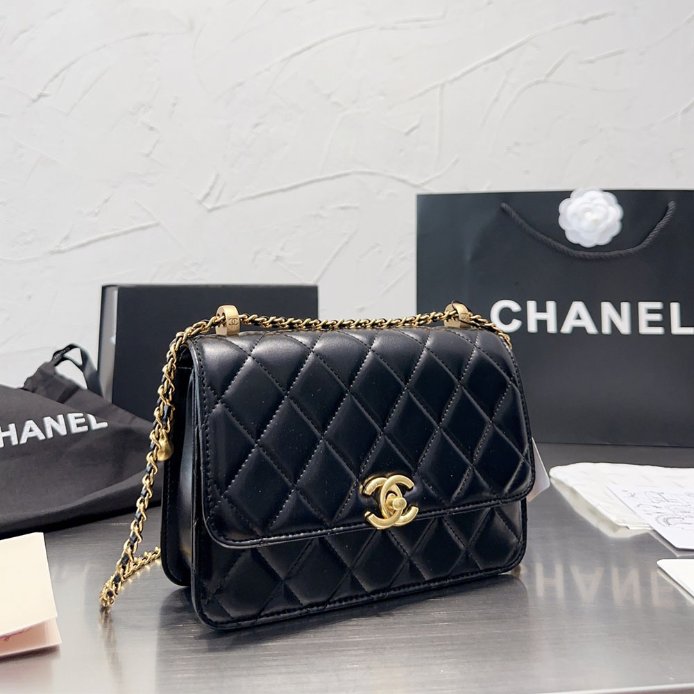 Chanel WOC Bag Double Golden Beads (Replica)