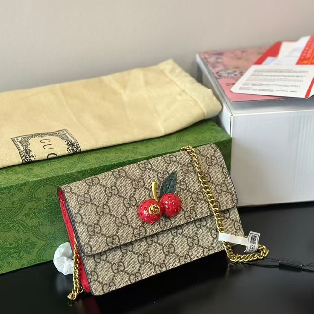 Gucci  Cherry Chain Bag (Replica）