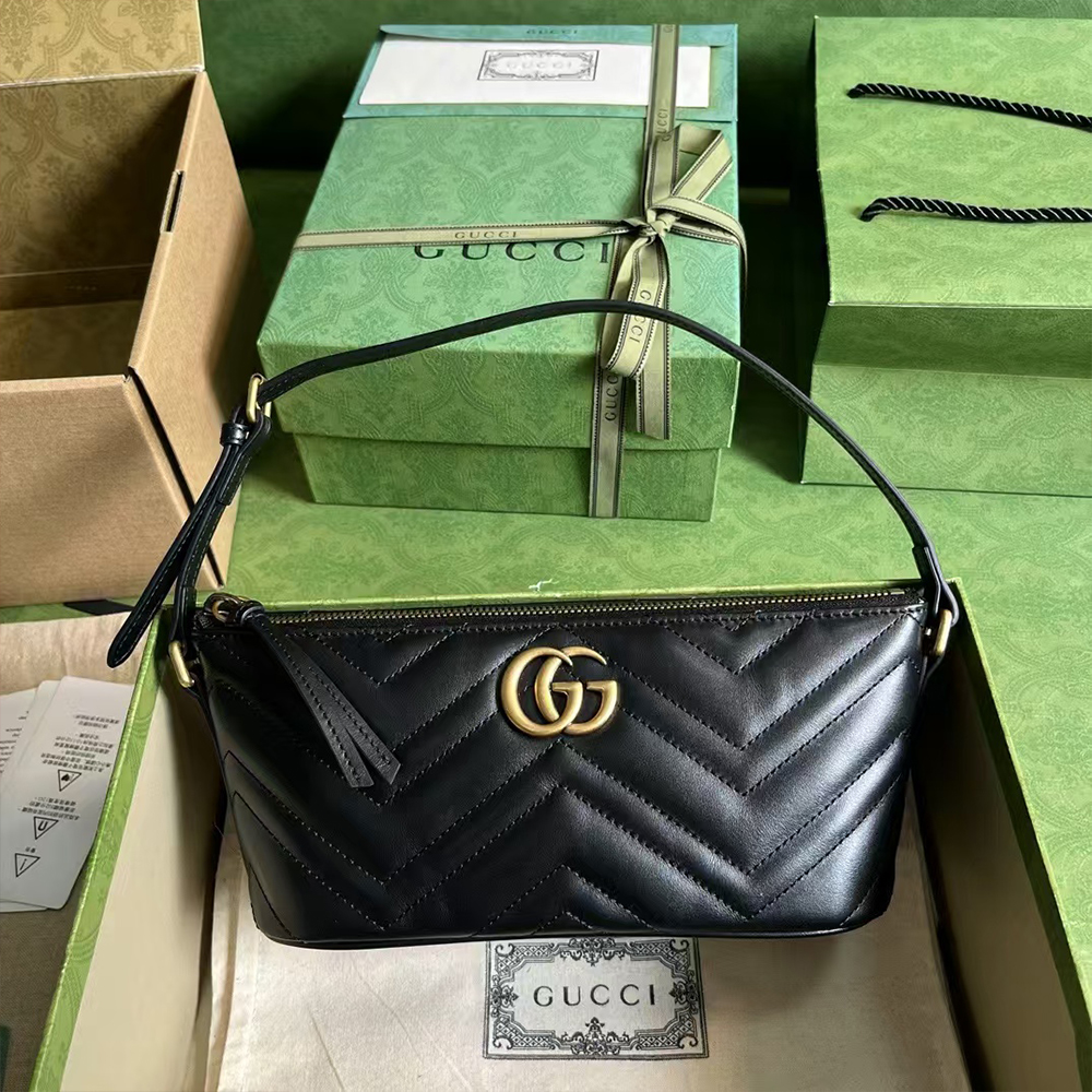 Gucci - GG Marmont Leather Shoulder Bag (Replica)