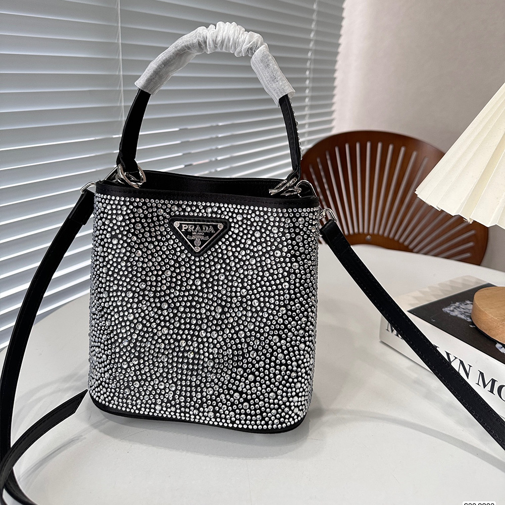 Prada Panier Crystal Tote Shoulder Messenger Bag （Replica）
