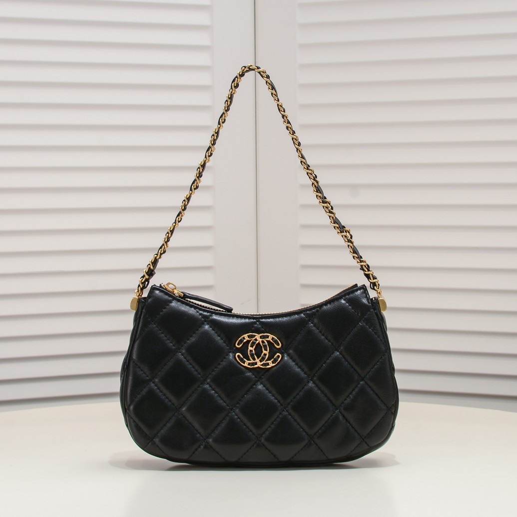 Chanel 23K Double C Hobo Chain Shoulder Bag Handbag(Replica)