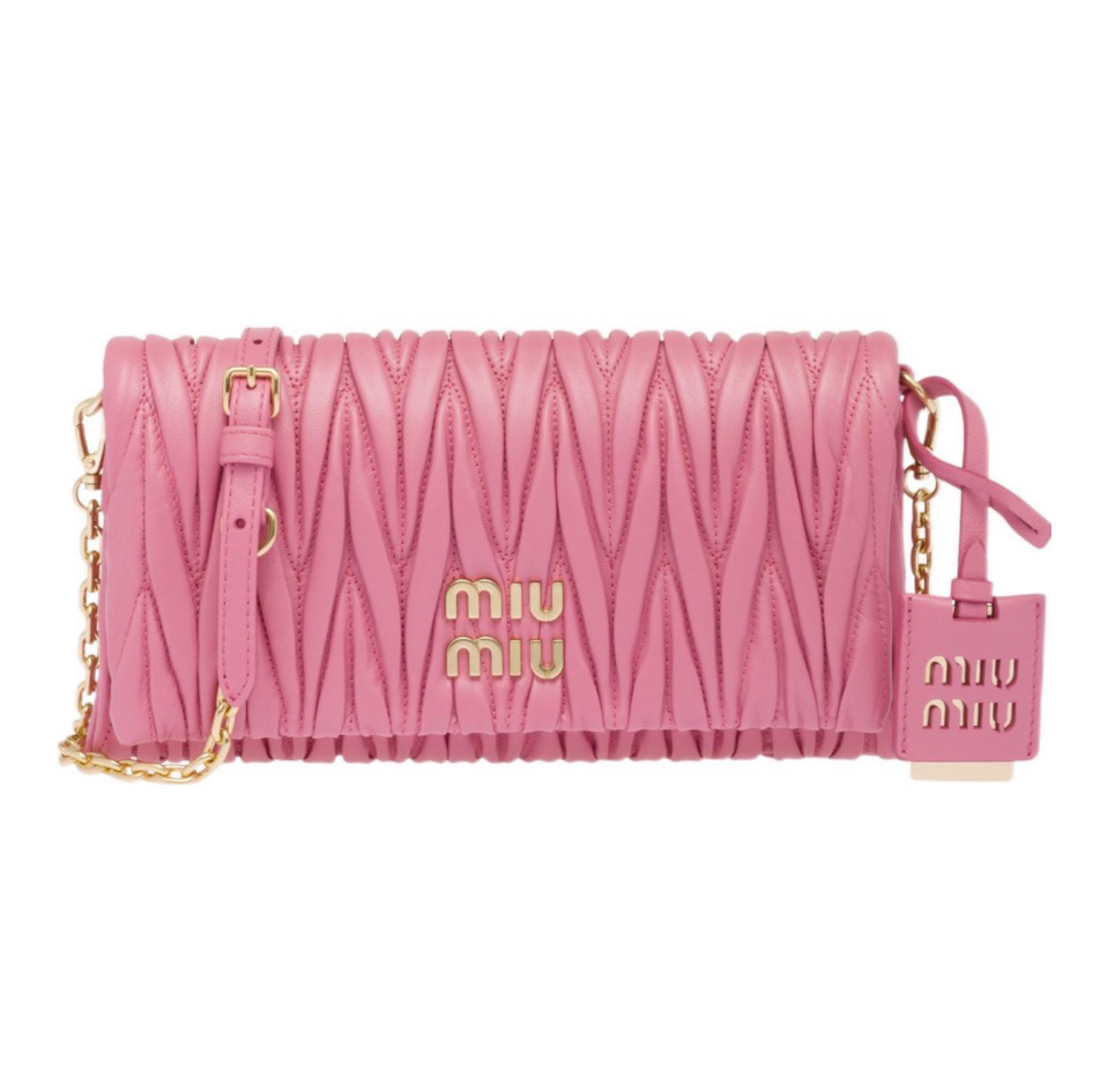 MIU MIU Matelasse Leather Shoulder Bag Crossbody Bag(Replica)
