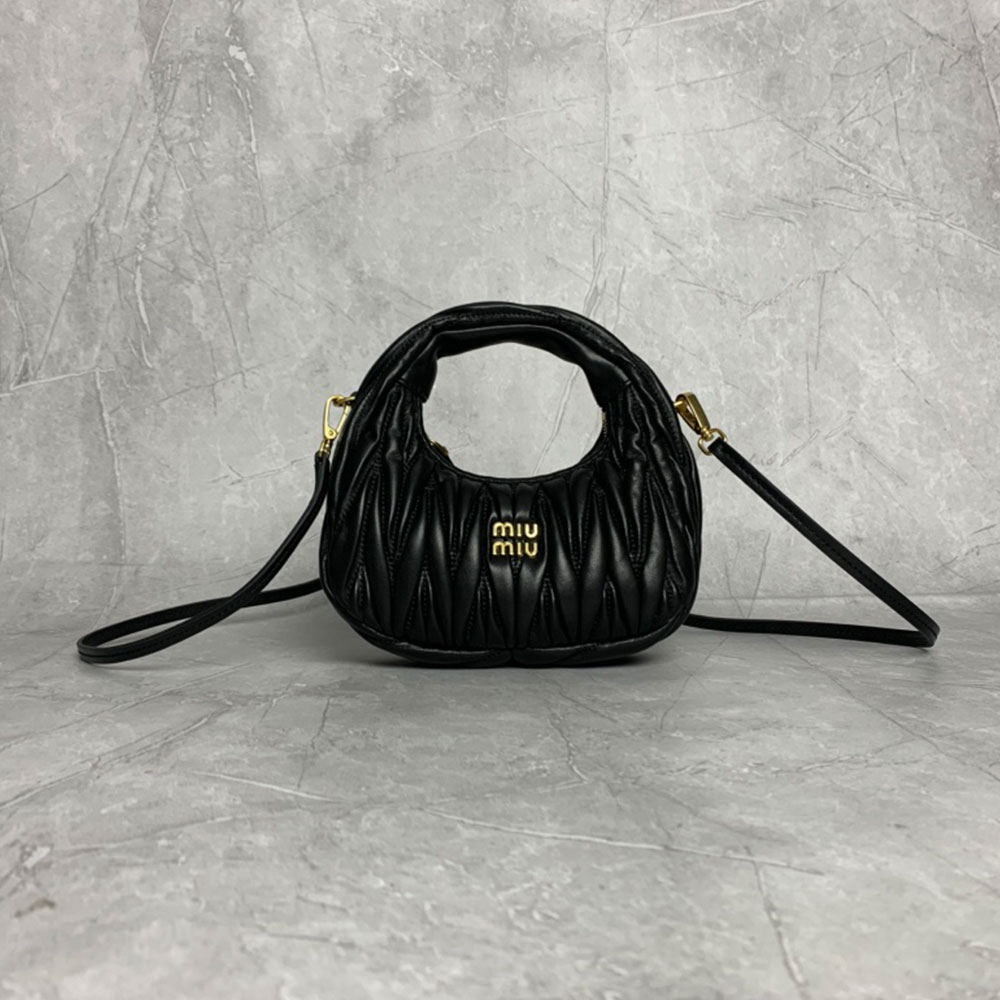 MIU MIU Wander matelassé hobo bag Mini&Small (Replica)