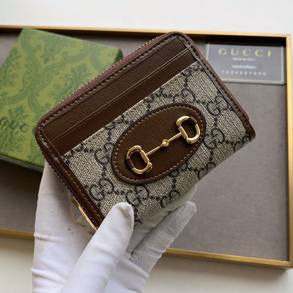 Gucci Unisex 1955 Card Holder Wallet 195501（Replica）