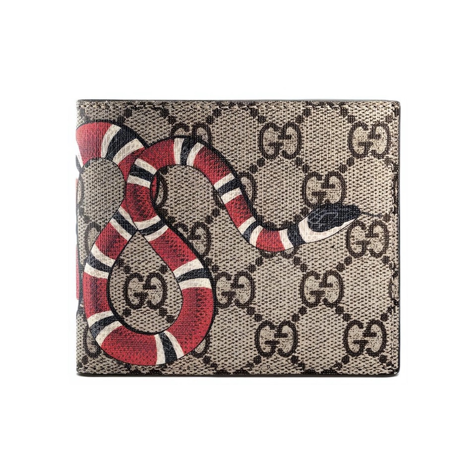Gucci Unisex GG Supreme Printed Short Wallet(Replica)