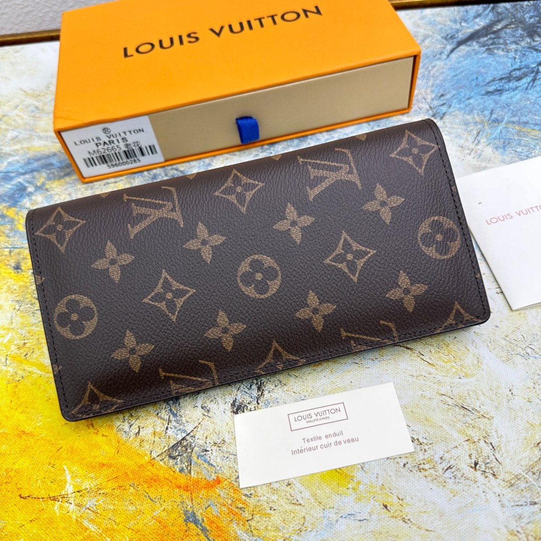 Louis Vuitton LV Brazza Flip Wallet N62665(Replica)