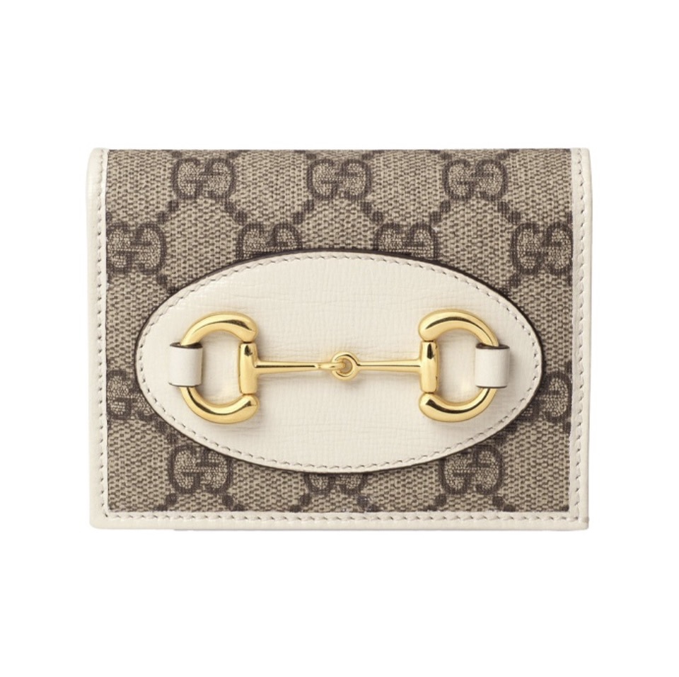 Gucci Unisex Horsebit 1955 Card Case Wallet(Replica)