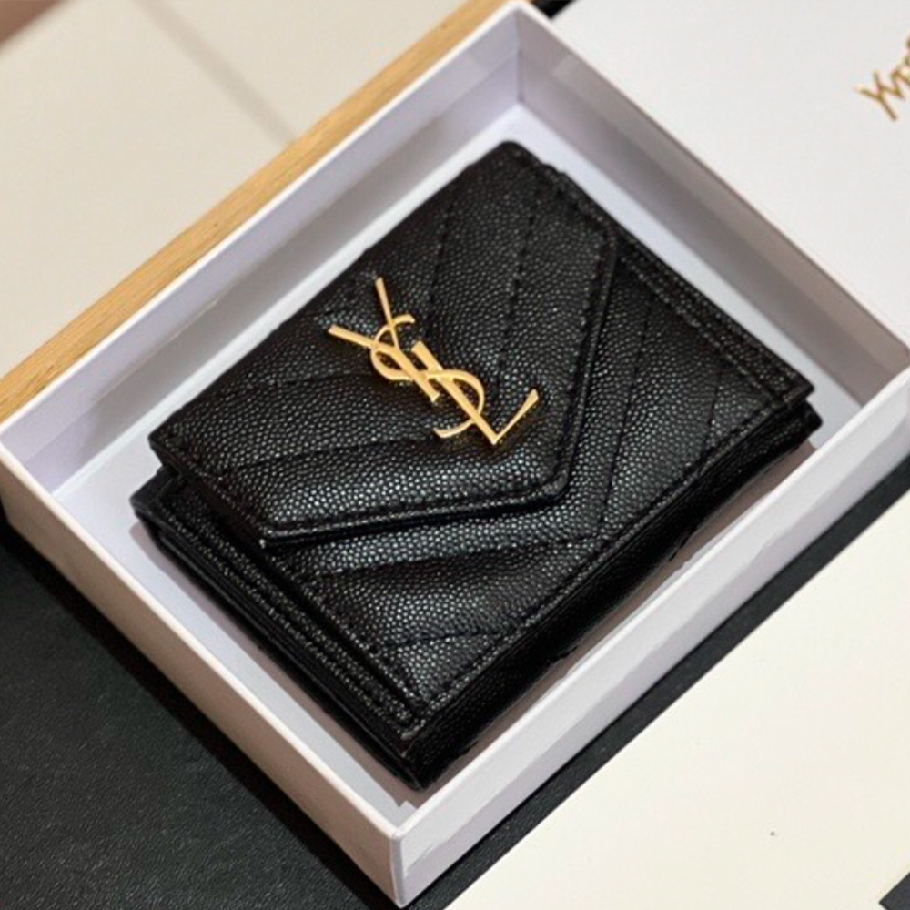 Saint Laurent YSL Leather Card Holder (Replica)