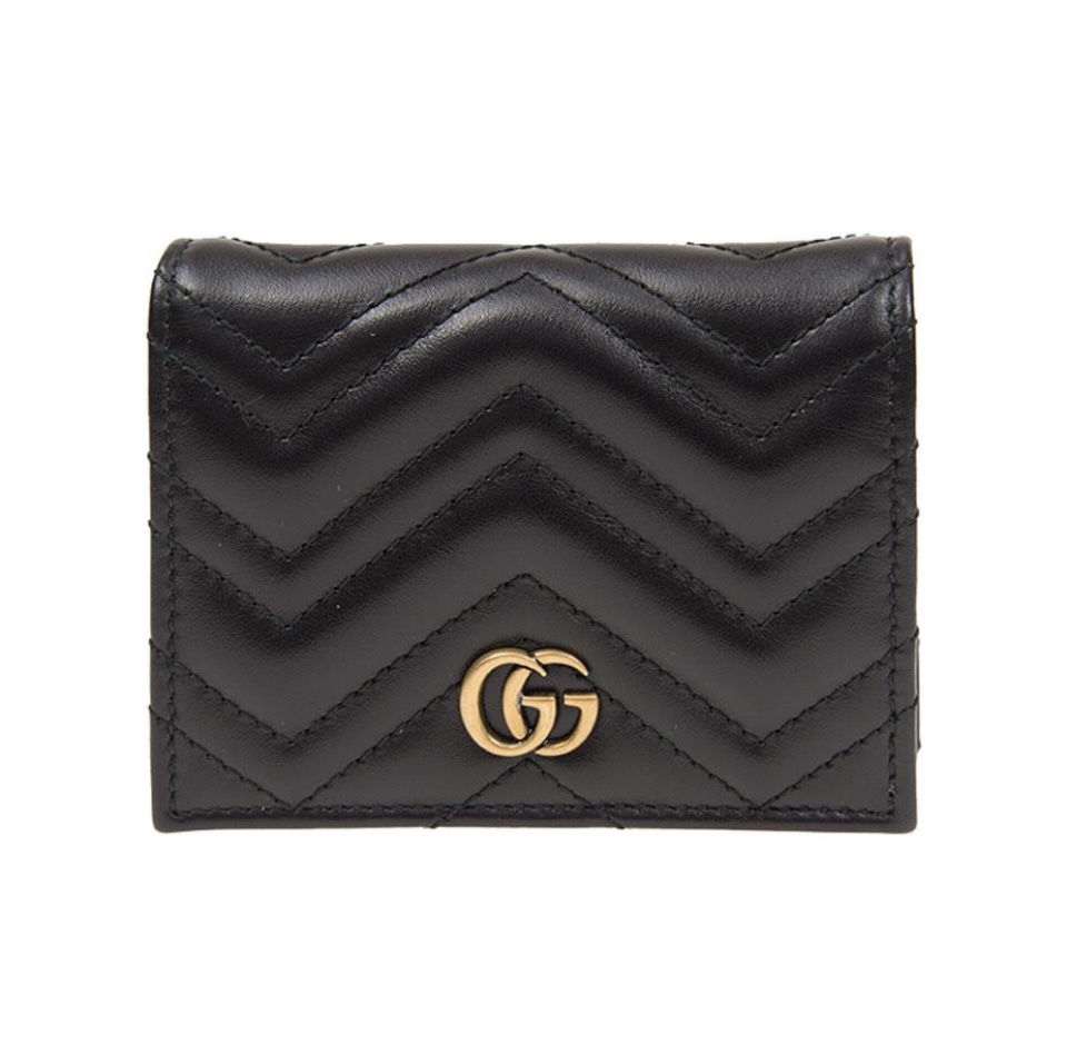 Gucci Unisex GG Marmont Card Case Wallet Double G(Replica)