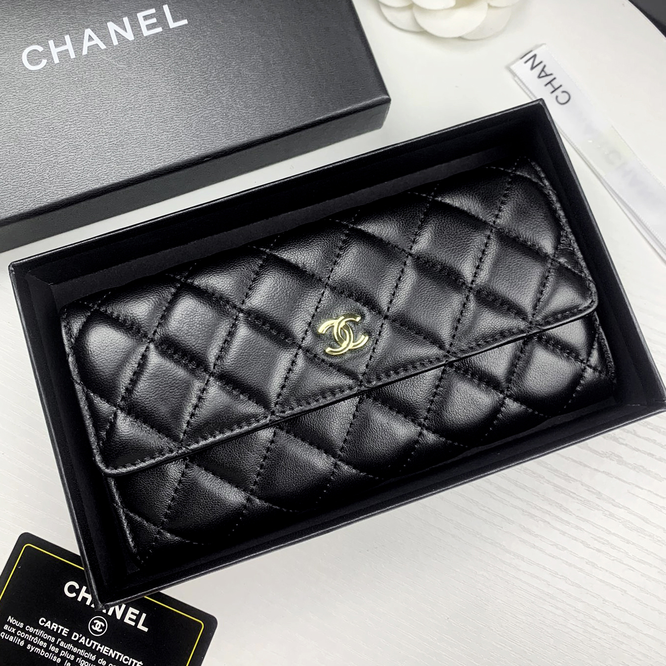 Chanel 23p Classic Long Wallet(Replica)