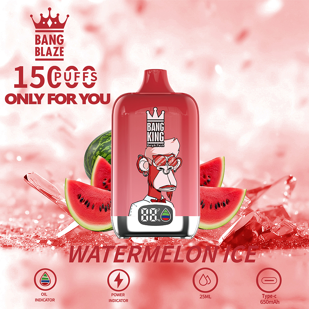 BANG  Digital Box 15000 Puffs Disposable Vape Pod - 25ML(Nic 2%)