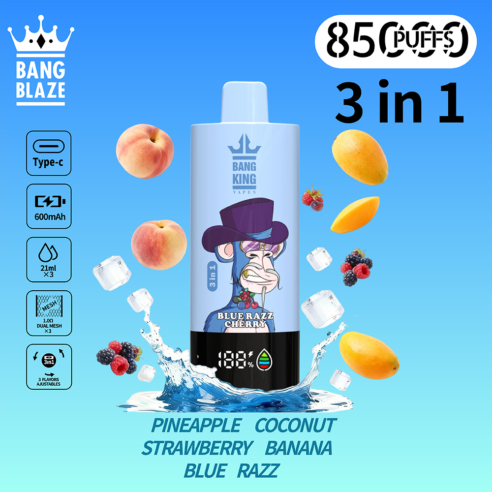 BANG  3 IN 1  Disposable Vape 85000 Puffs  - 21ML* 3 (Nic  2%)