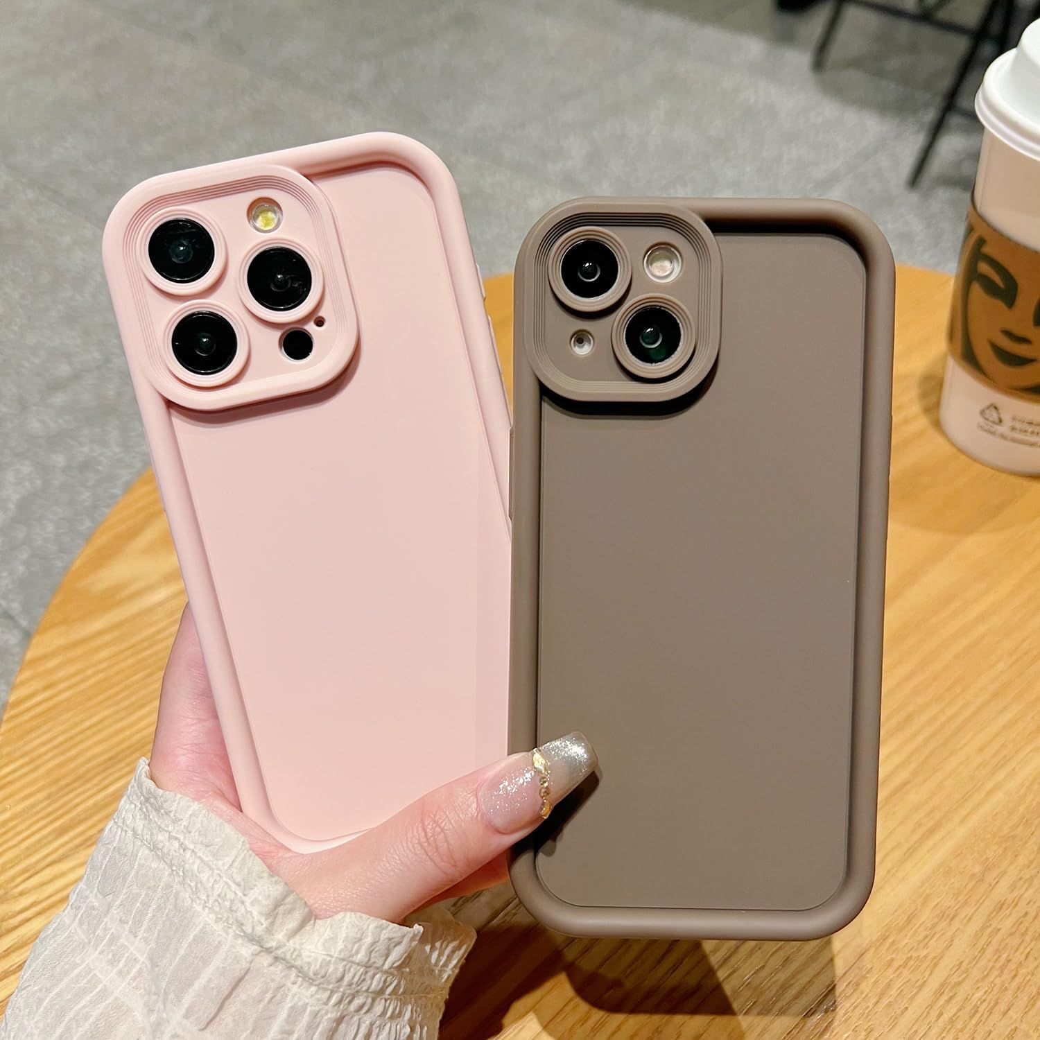 Puxicu 超薄手机壳适用于 iPhone 16 Pro,增强相机保护,防震亲肤触感软保护套适用于 iPhone 16 Pro 手机 6.3 英寸,鳄梨绿