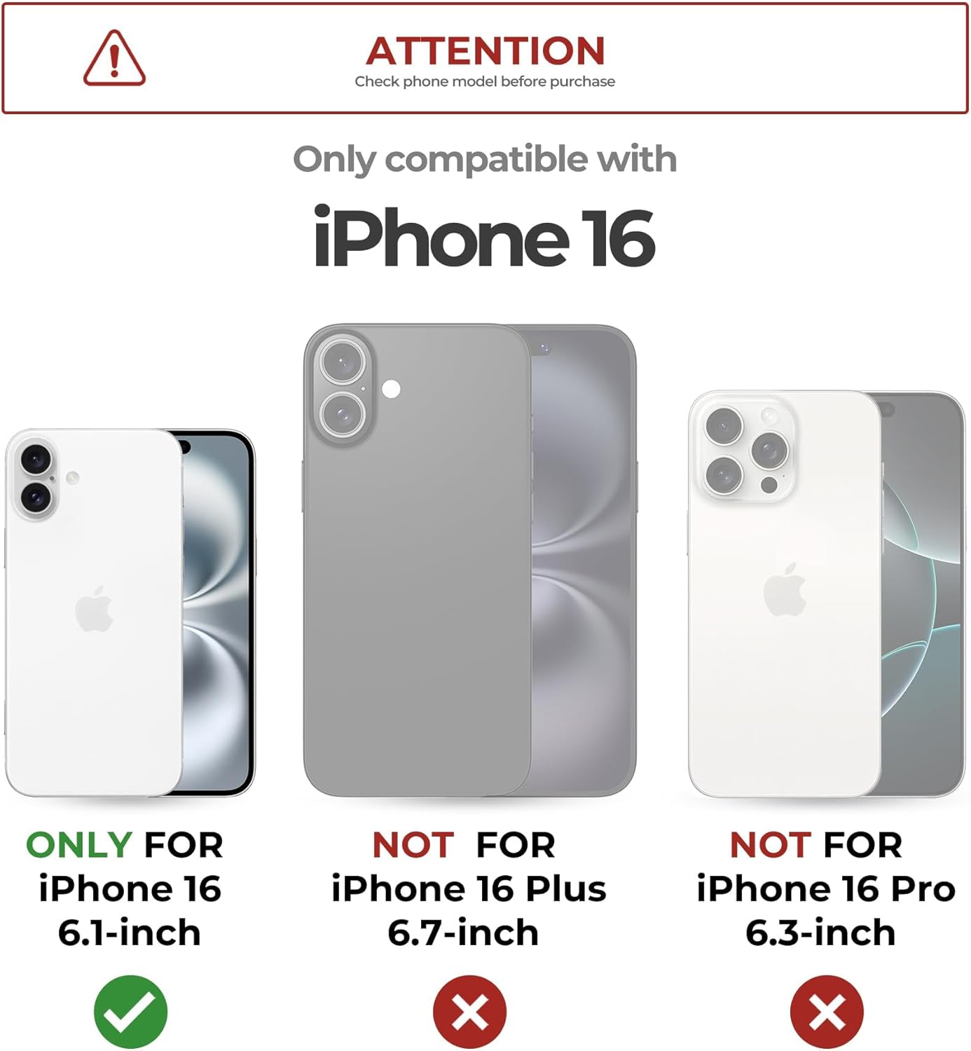Dexnor 适用于 iPhone 16 Pro 手机壳,带滑动相机盖和可调节支架,磁性坚固防震保护套,重型磁性保护盖,黑色
