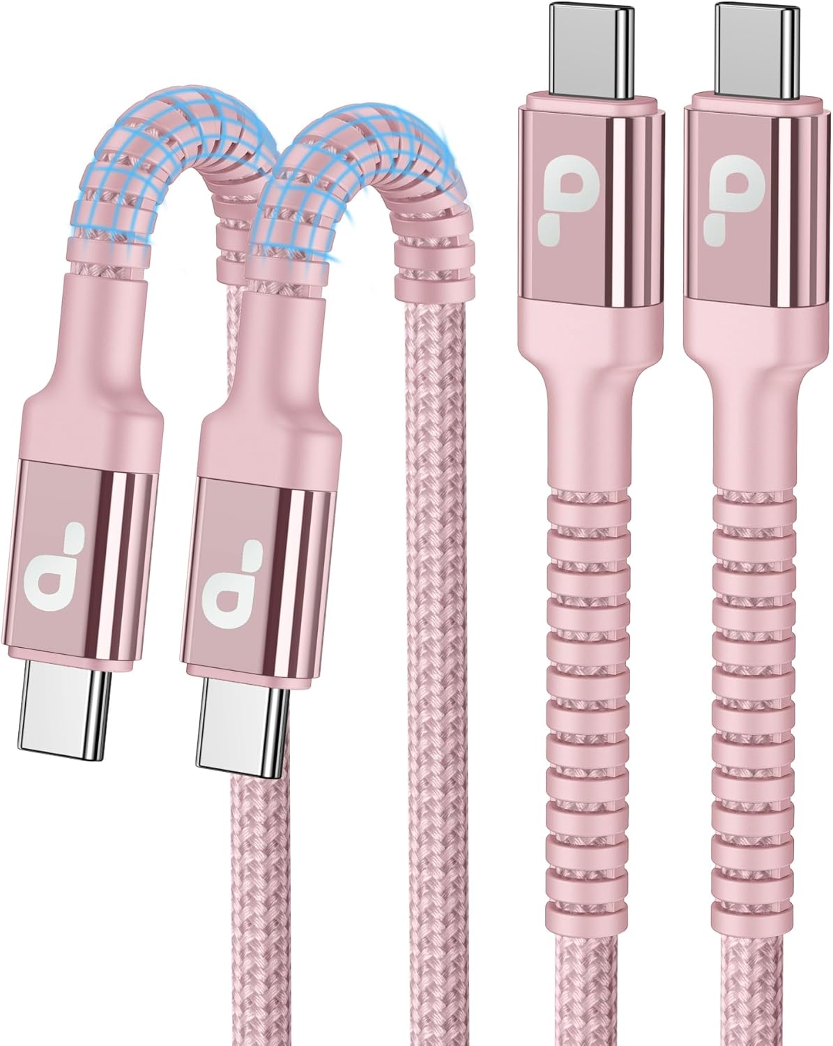 USB C to USB C Cable 10FT, 2Pack USB C Charger Cable, Long Type C Fast Charging Cable Nylon Braided USBC Charger Cord Compatible with iPhone 17/16/15/Pro/Plus/Pro Max/Samsung Galaxy S23/LG/Switch