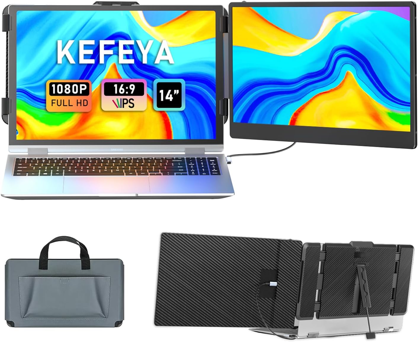 KEFEYA Laptop Screen Extender, 14