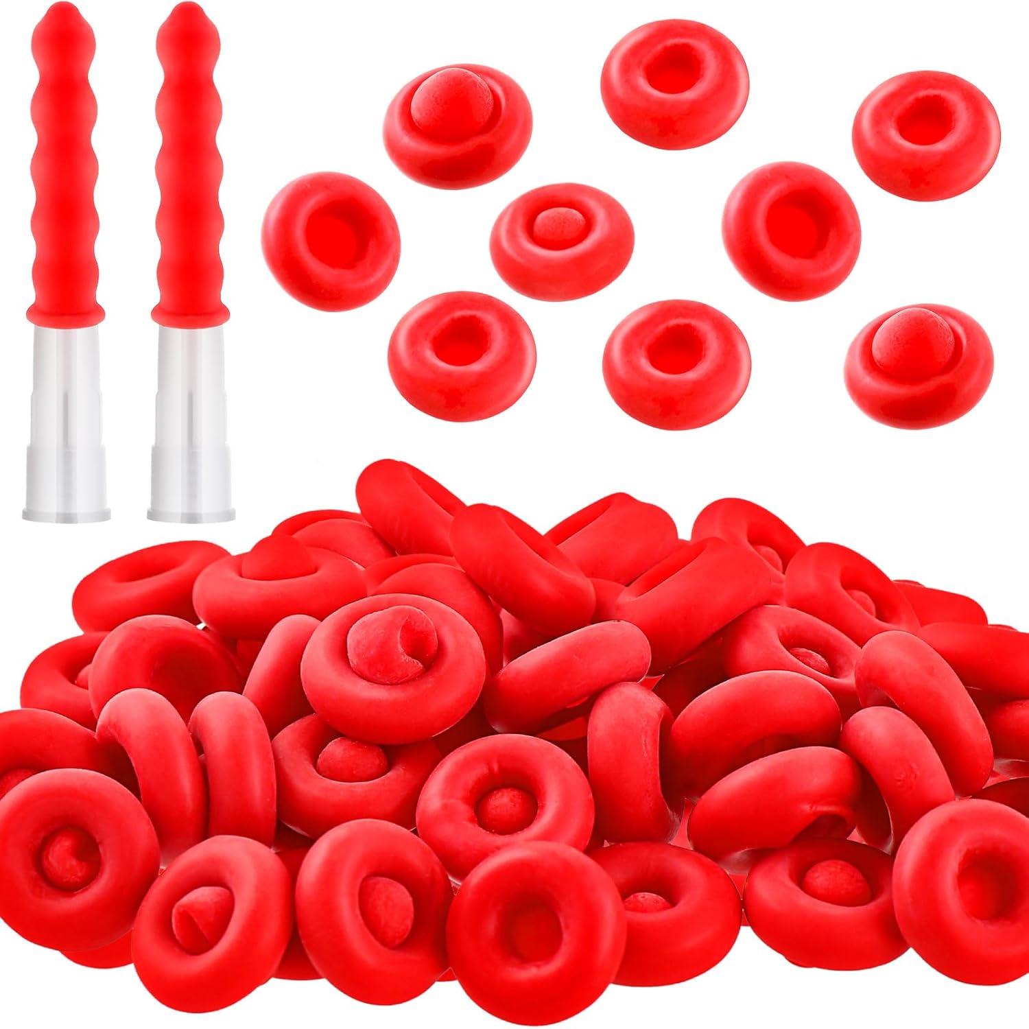 Zonon 35 Pieces Caulk Cap Caulk Saver Finishing Tool Tube Covers Tube Caps for Sealing and Preserving. Red