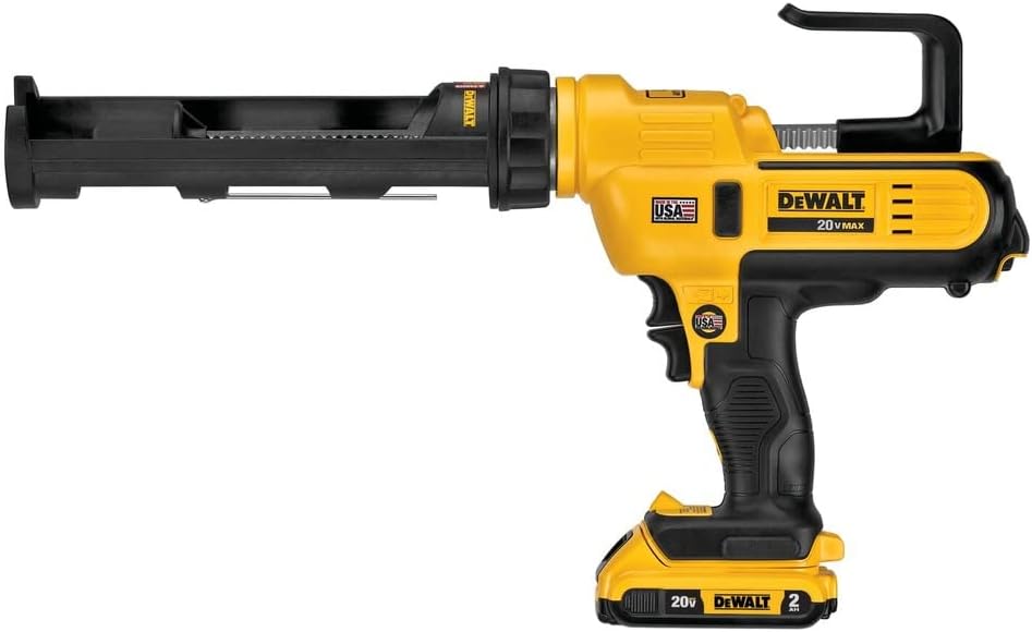 DEWALT 20V MAX Caulking Gun. Cordless. 10oz. Variable Speed Trigger. Interchangeable Canister Trays. Bare Tool Only (DCE560B)