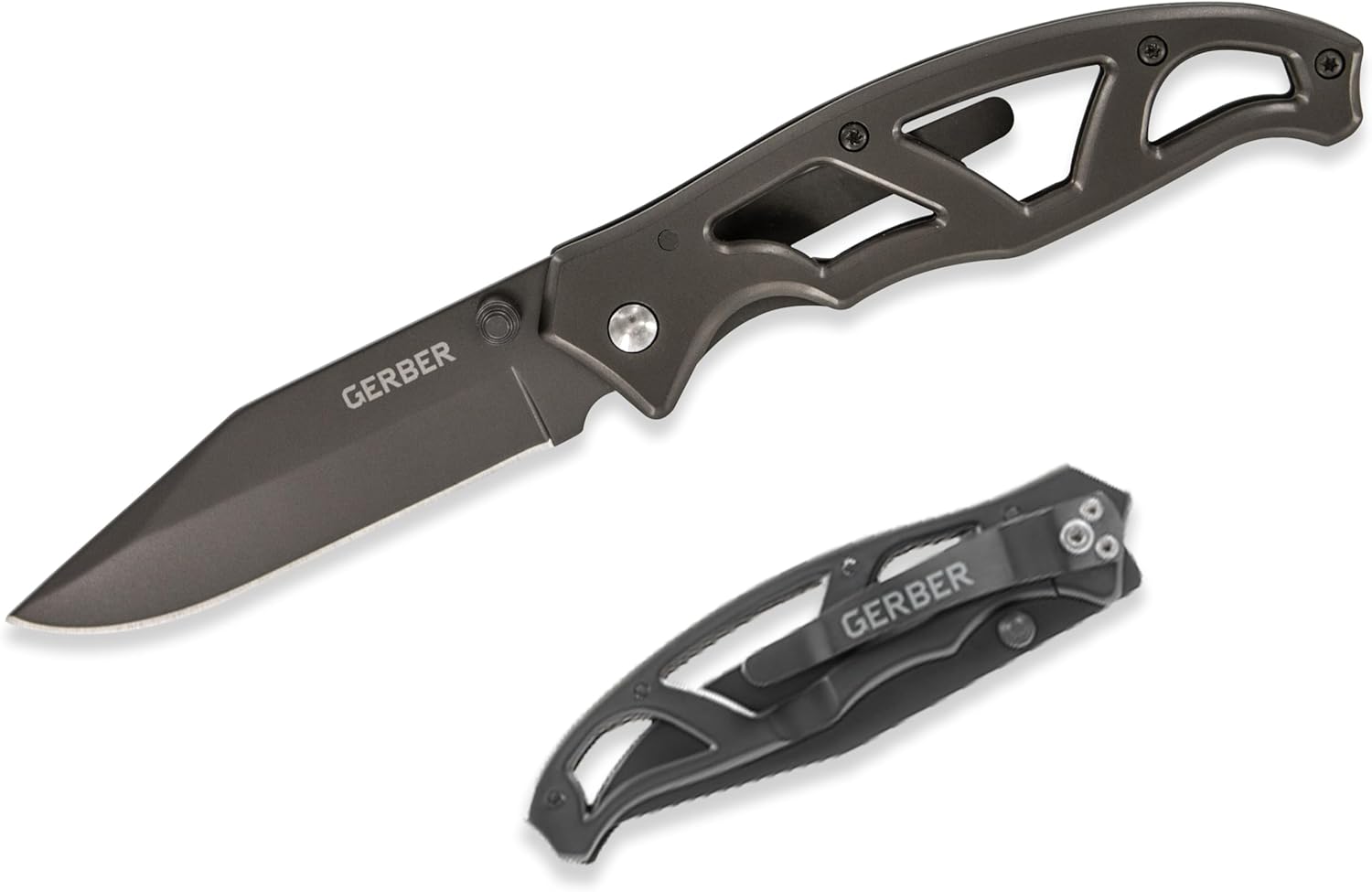 Gerber Gear Paraframe EDC Folding Pocket Knife with Safety Lock for Everyday Carry. Gifts for Men