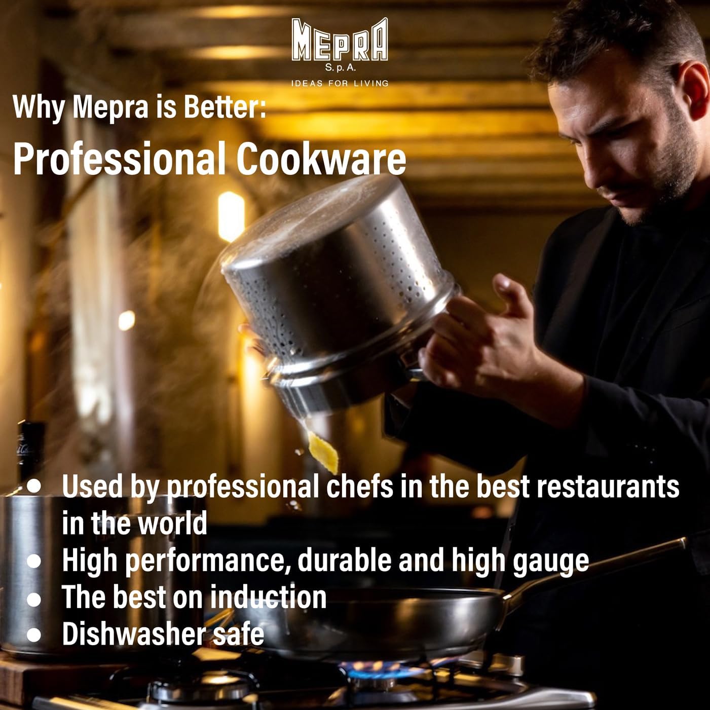 MEPRA cookware-sets party-supplies. 18 CM. Silver