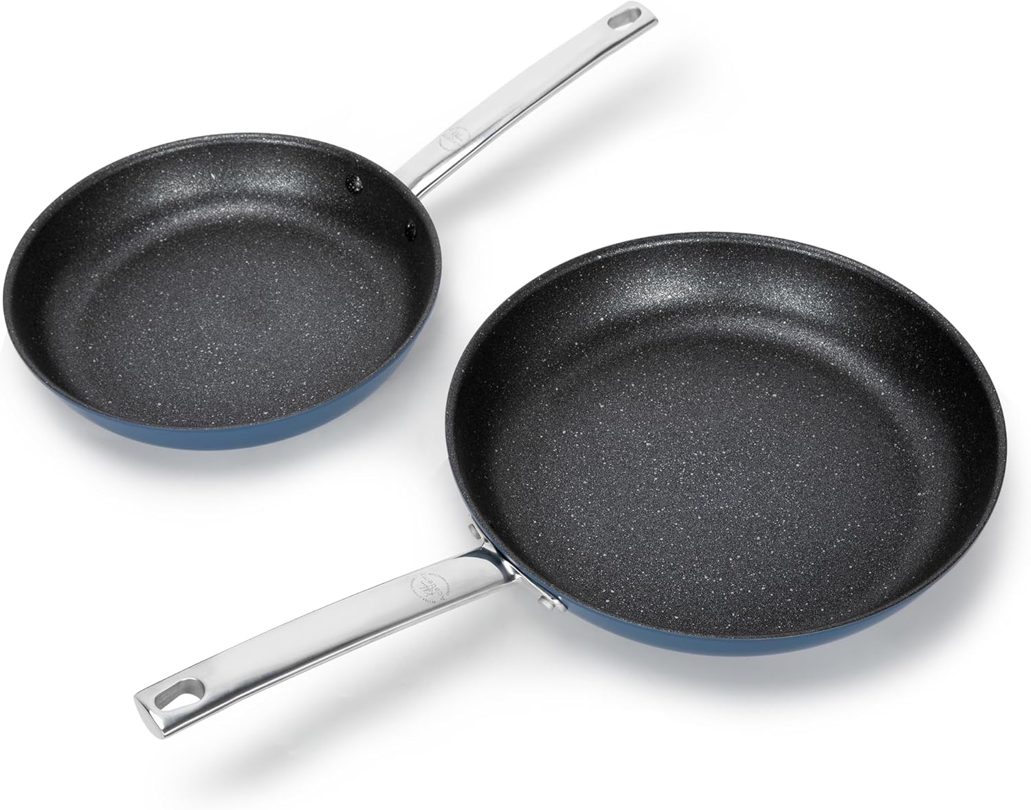 Kitchen Academy Induction Plasma Titanium Nonstick Wok Set 3 Piece. 10 Frying Pan and 11.8/6QT Deep Frying Pan/Saute/Skillet With Lid. PFOA & PFAS-Free. Oven Safe