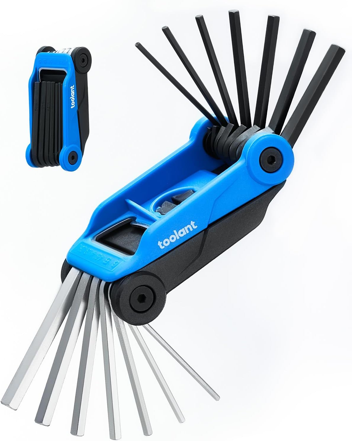 14PCS Folding Allen Wrenches Sets(Metric and SAE). Metric Allen Key Set 2mm- 6mm. SAE Hex Key Set 5/64- 1/4. Folding Hex Keys for Home Repair and Bikes(EDC)