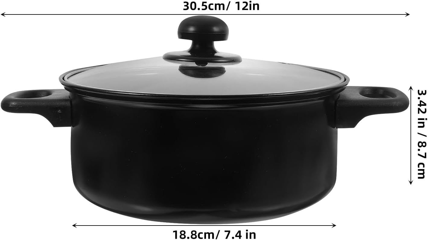 UPKOCH 7 Pcs Refine Iron Pots and Pans Set. Skillet Fry Pans Cooking Pots. Nonstick Cookware with Utensils for Kitchen Induction. Camping Egg Grill Pan Set