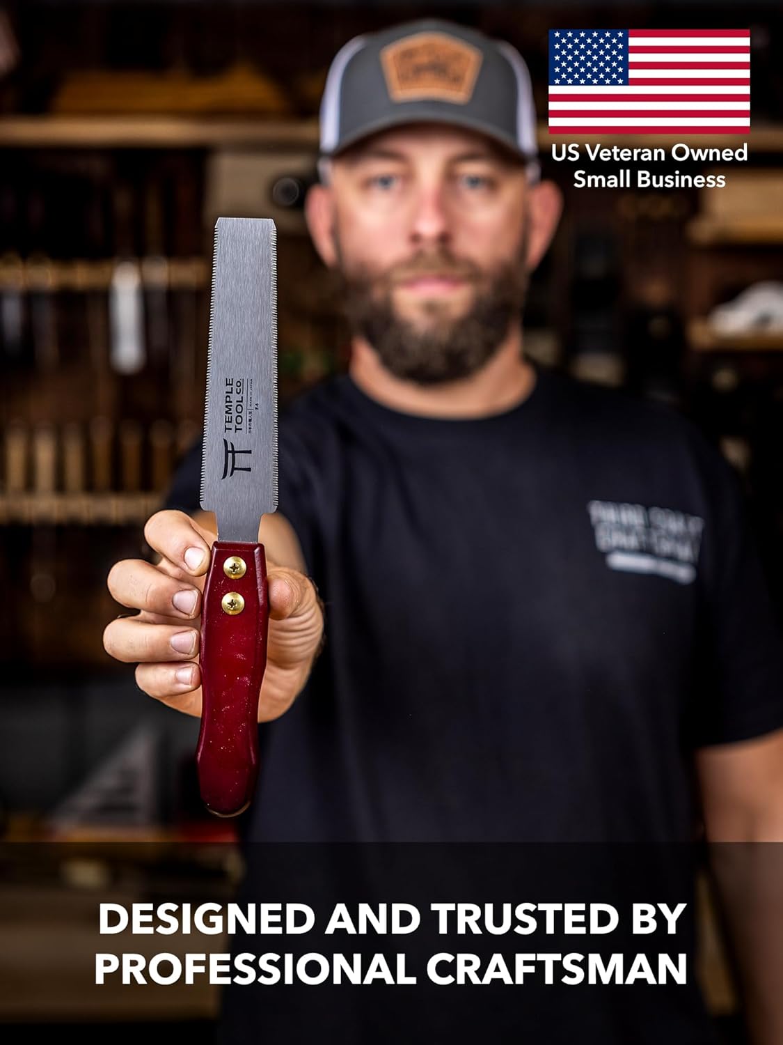 Co. Japanese Flush Cut Saw - 6 Inch Double Edge Pull Saw for Flush Cutting Dowels. Pegs. Wedges - Hardwood Softwood