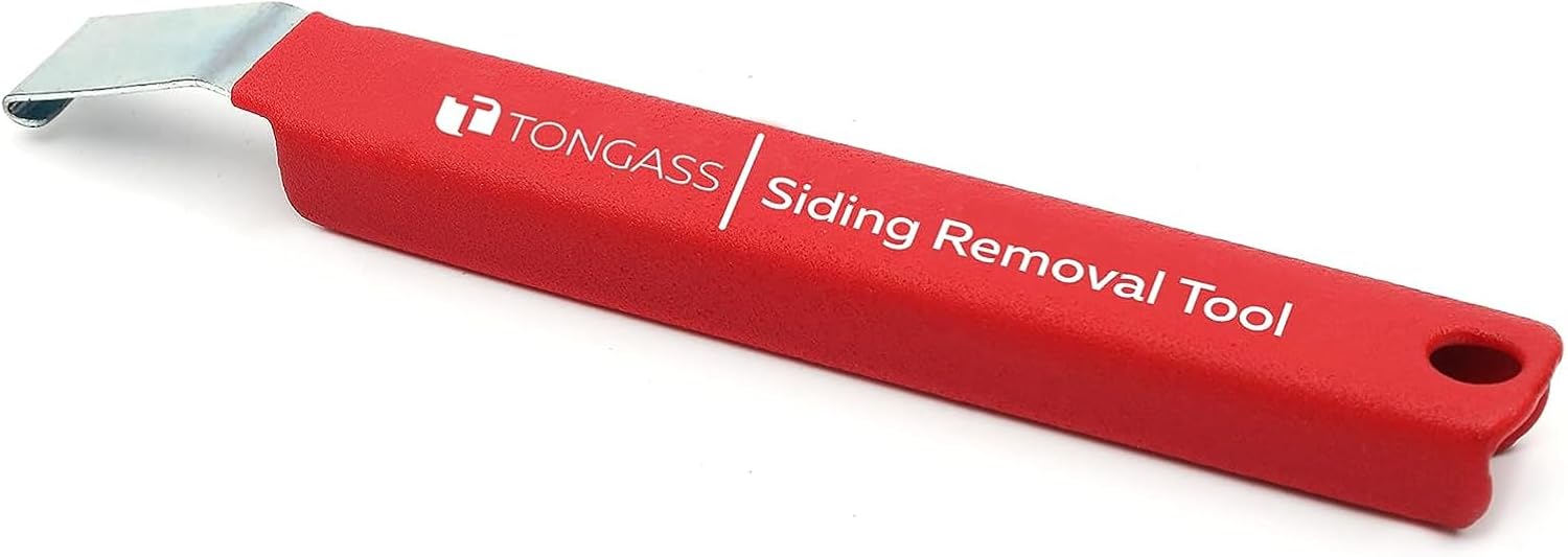 TonGass (1-Pack. 7 Inches) Vinyl Siding Removal Tool with Extra Long Handle. Steel Blade Vinyl Installation and Removal Tool. The Ultimate Vinyls Zip Tools. Avoid Damaging Vinyls Siding Tools