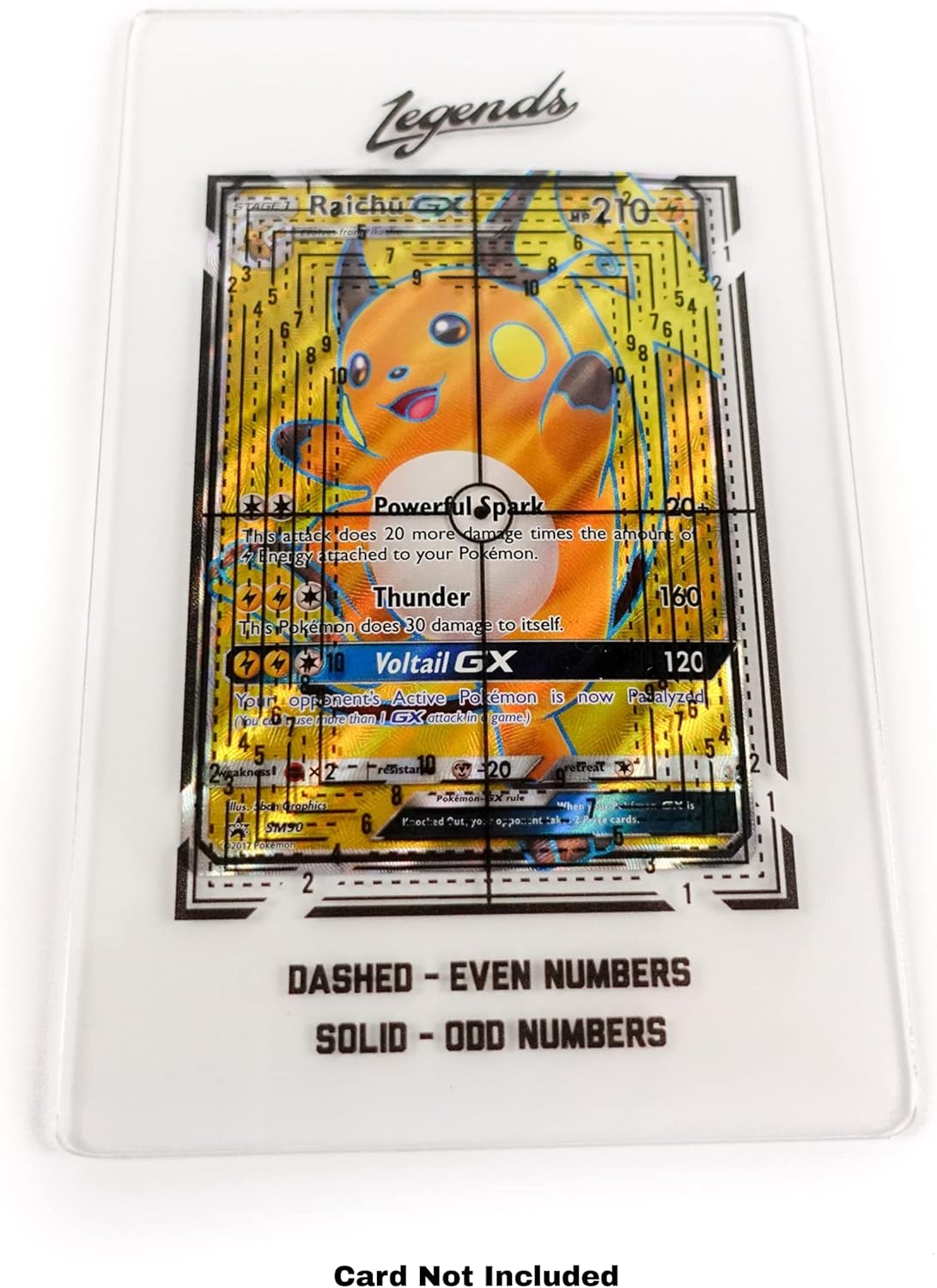 Legends Card Grading Centering Tool with Cleaning Cloth Kit Material for PSA - BGS - Graded Card Submissions Card Center Tool