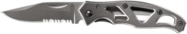 Gerber Gear Paraframe EDC Folding Pocket Knife with Safety Lock for Everyday Carry. Gifts for Men