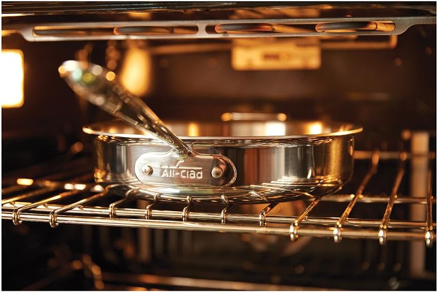 All-Clad 401599 Stainless Steel Tri-Ply Bonded Dishwasher Safe Cookware Set. 5-Piece. Silver