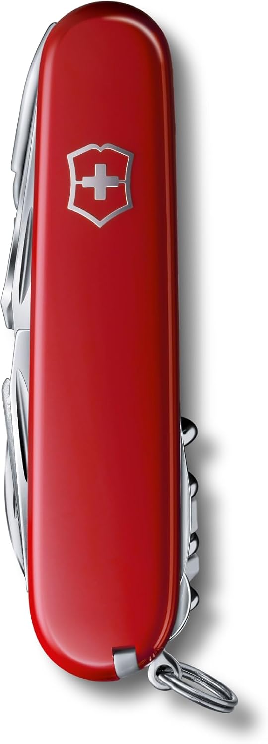 Victorinox Swiss Champ Swiss Army Knife. 33 Functions. Swiss Made Pocket Knife with Large Blade. Screwdriver. Chisel and Combination Pliers - Red