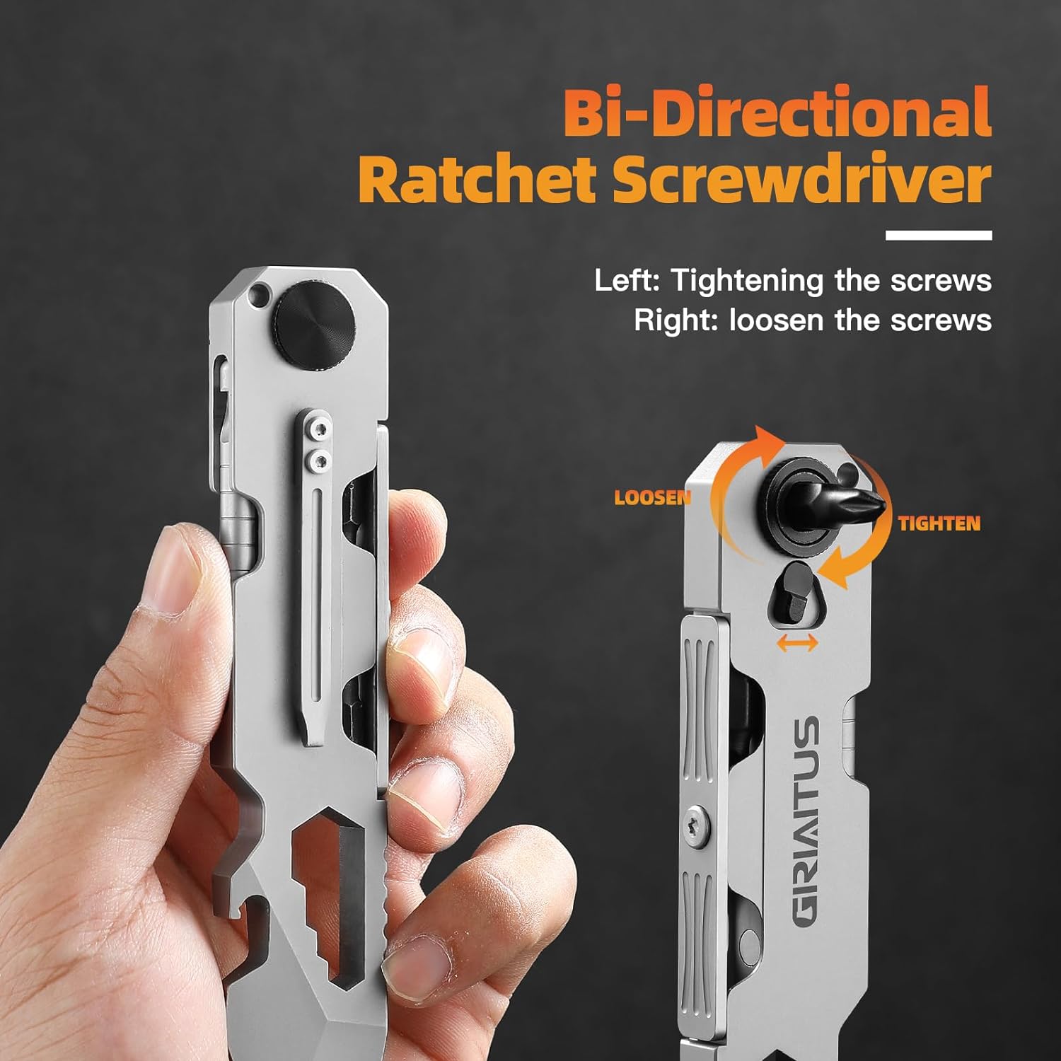 EDC Pry Bar Multitool with Bi-Directional Ratchet Screwdriver & Everlasting Pen. Wrenches. Crowbar. Bottle and Box Openers - Your Versatile Companion for Everyday Carry and Camping Accessories