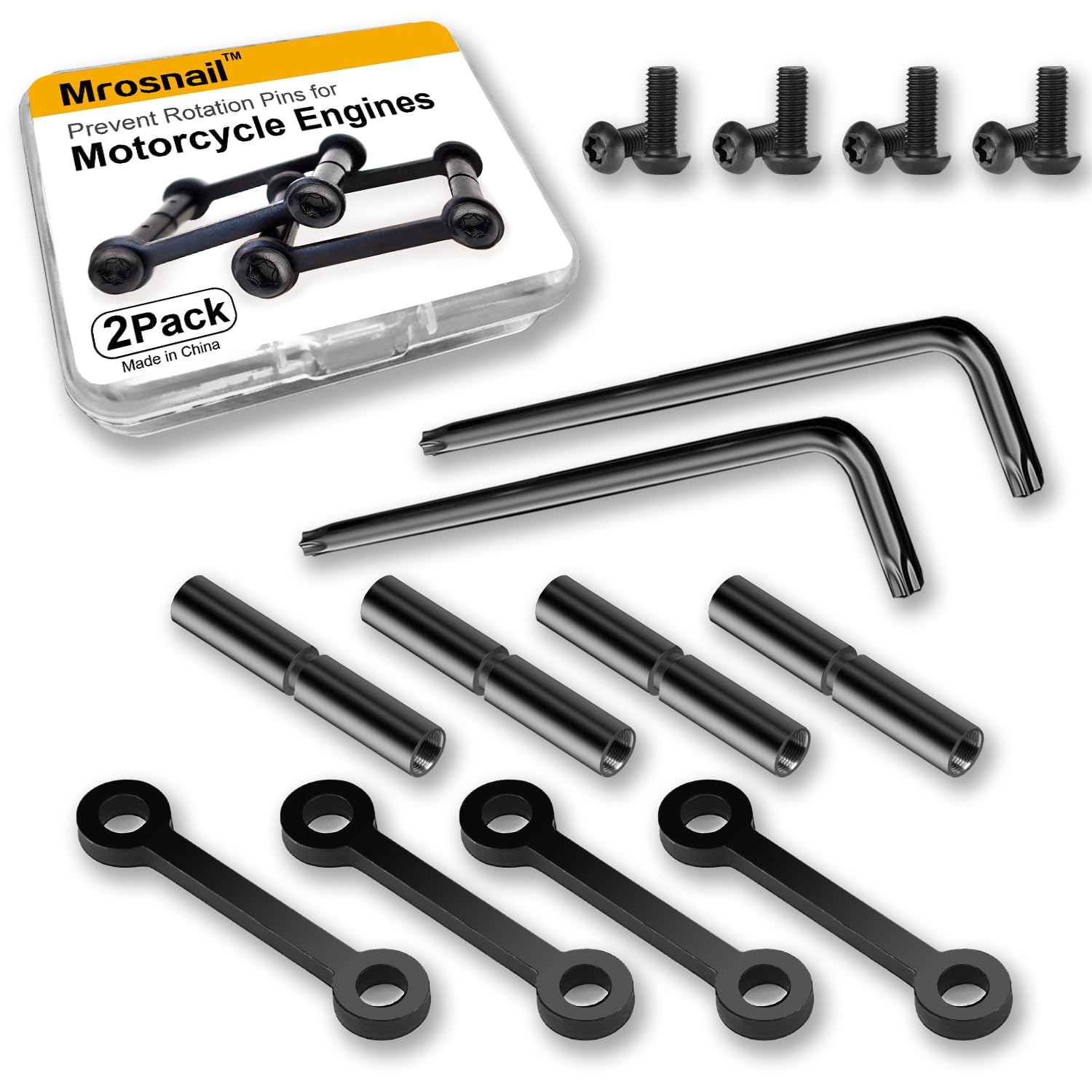 2Pack Prevent Rotation Pins for Precision Machine and Motorcycle Engines .Balancing Bars for Vehicle and Aircraft Models. Non Slip Rotation Pins