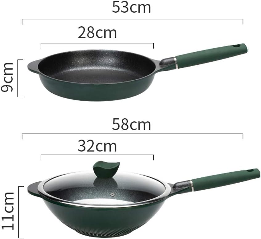 JSEIAJB Aluminum Alloy Non Stick Pot Set Multi Functional Cooking Utensils For Household Kitchens Cookware Set