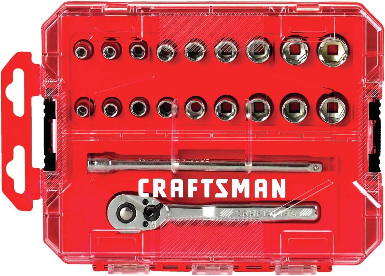 CRAFTSMAN Mechanics Tool Set. 1/4 Inch Drive. 20 Piece (CMMT12108)