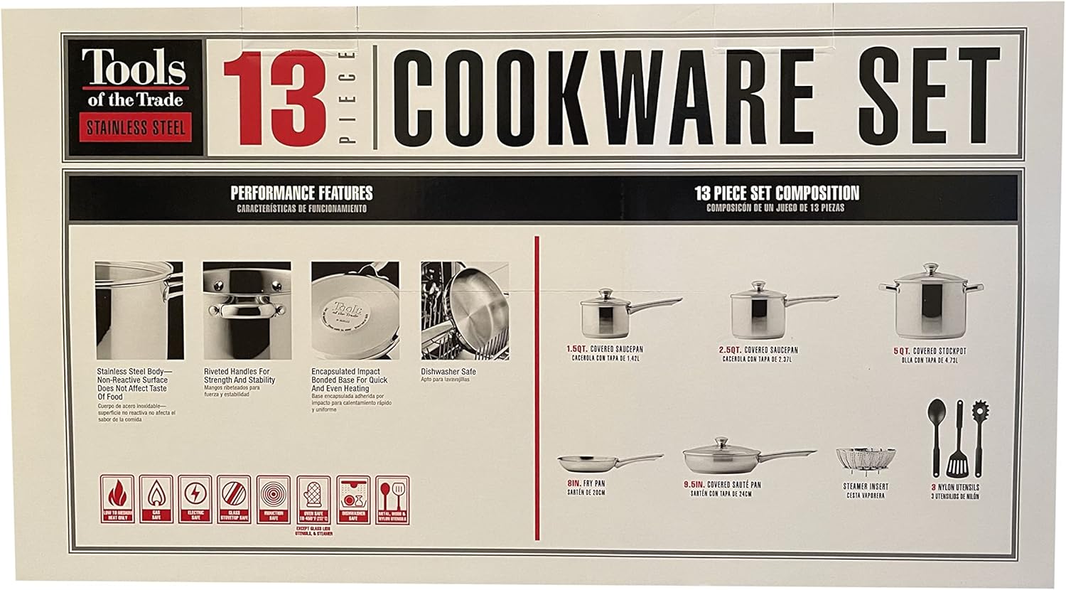 Tools Of The Trade Stainless Steel 13 Piece