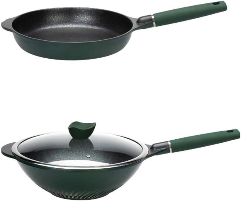 JSEIAJB Aluminum Alloy Non Stick Pot Set Multi Functional Cooking Utensils For Household Kitchens Cookware Set