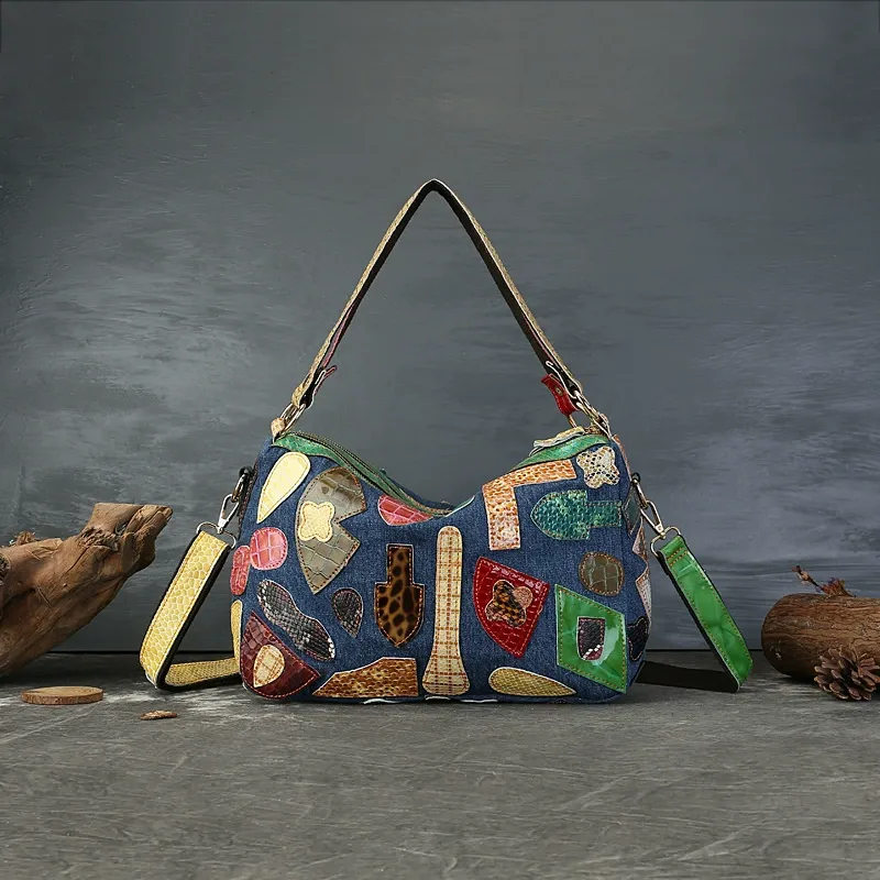 Artisan Patchwork Boho Crossbody Bag