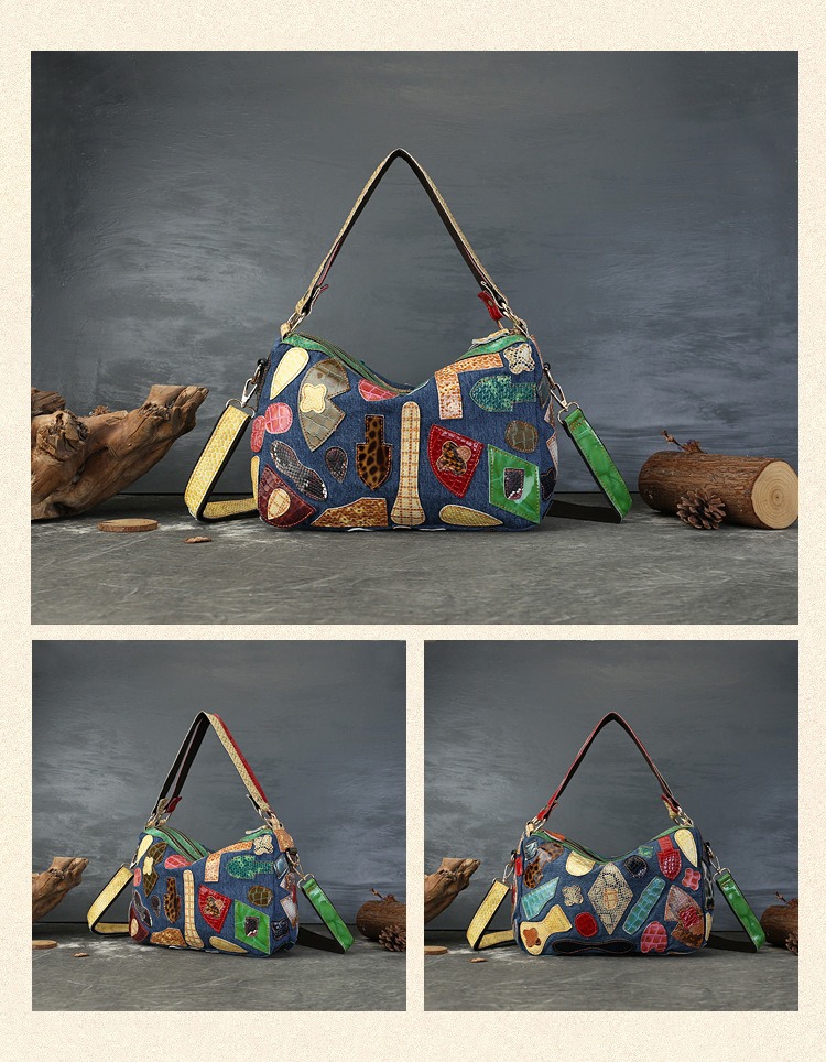 Artisan Patchwork Boho Crossbody Bag