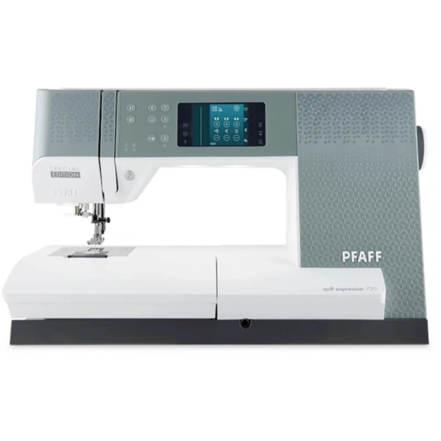 PFAFF Machine à coudre  Expression 720 Quilt spéciale Edition + Table d'extension + set de couture n°1 offert